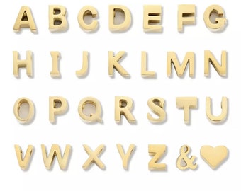 Charmes | Letre | Initialen | Bedels kort | buchstaben aanhangen | buchstaben voor armband