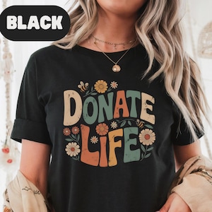 ボヘミアン ドネート ライフ シャツ、臓器提供者シャツ、臓器提供者、臓器移植、心臓、肝臓、腎臓、肺、眼、生体ドナー、看護師への贈り物