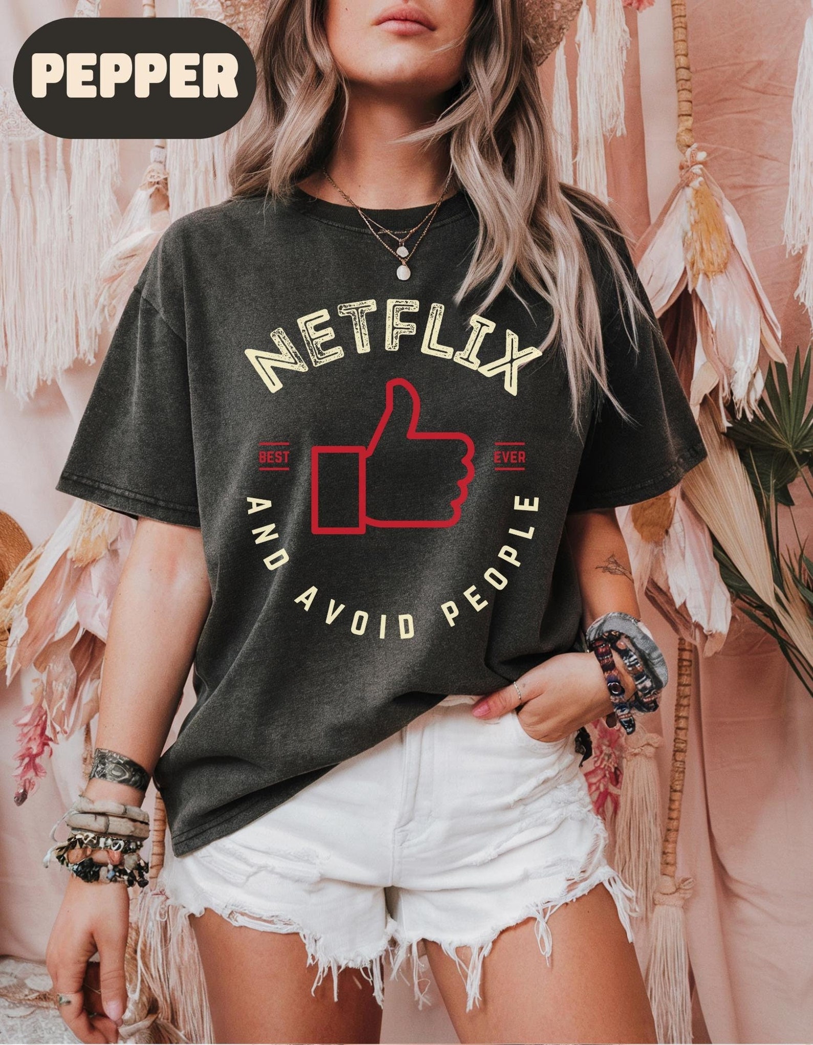Netflix and Avoid People T Shirt
