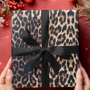 Leopard Print Gift Wrap Papers - Stylish & Trendy Wrapping for Special Occasions Christmas Wrapping Paper image 1