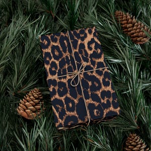 Leopard Print Gift Wrap Papers - Stylish & Trendy Wrapping for Special Occasions Christmas Wrapping Paper image 12