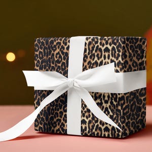 Leopard Print Gift Wrap Papers - Stylish & Trendy Wrapping for Special Occasions Christmas Wrapping Paper image 8