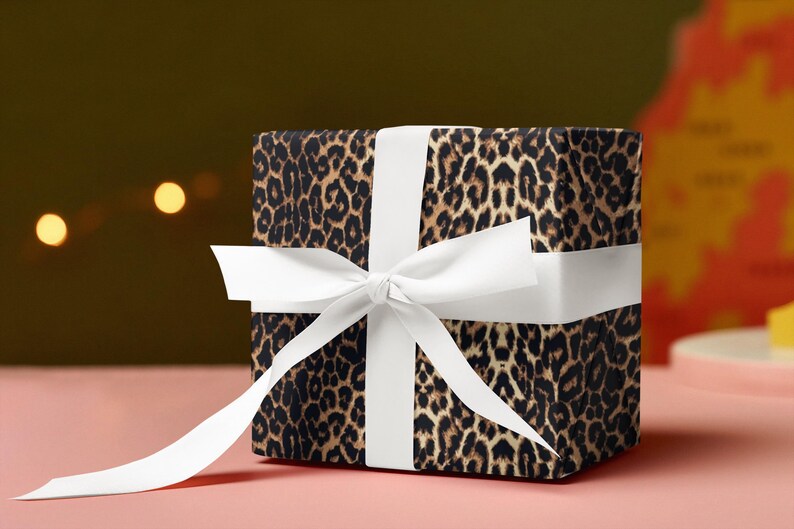 Leopard Print Gift Wrap Papers - Stylish & Trendy Wrapping for Special Occasions Christmas Wrapping Paper image 8