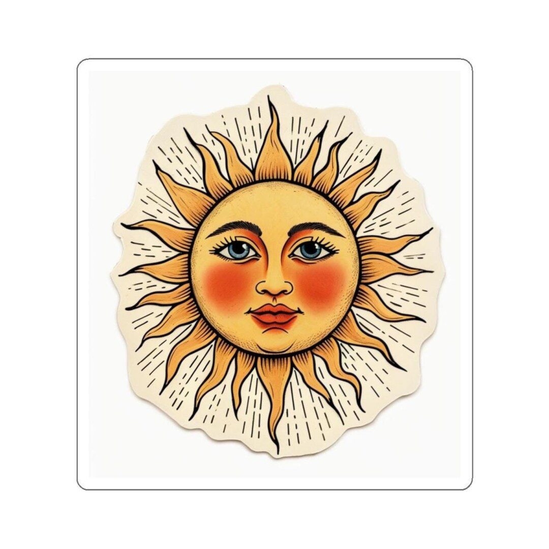 The Sun Sticker Here Comes the Sun Sticker | Kiss-cut Stickers | Sunshine Decor & Gifts ...