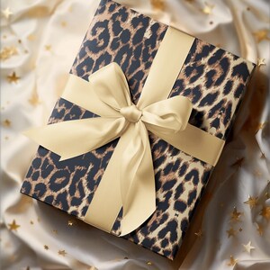 Leopard Print Gift Wrap Papers - Stylish & Trendy Wrapping for Special Occasions Christmas Wrapping Paper image 4
