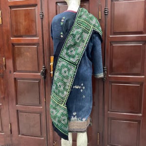 Vintage tribal Black Hmong embroidery piece in Sapa,Lao Cai area,in the north of Vietnam