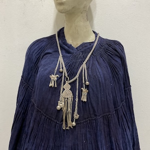 Vintage tribal Dao Torque Necklace Chain Torc Handmade hand craft  in the north of Vietnam