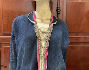 Collier ethnique Hansuli - Décoration authentique -Torque - 3556