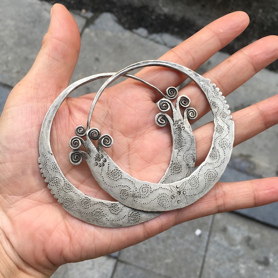 Silver Tribal Earrings Silver Tribal Earrings