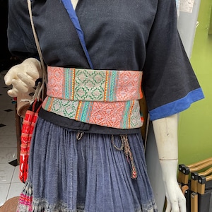 Vintage Blumen Hmong Gürtel im Norden Vietnams