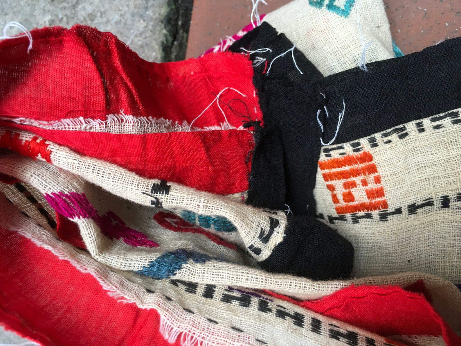 Vintage Tribal White Thai Textile Wall Hanging Blanket in Nghe Etsy