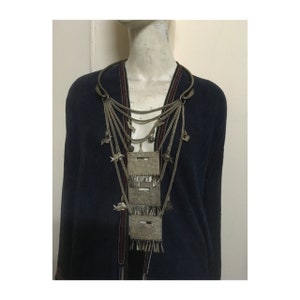 Vintage tribal LoLo Torque necklace chain choker Torc handmade in Ha Giang area,in the north of Vietnam