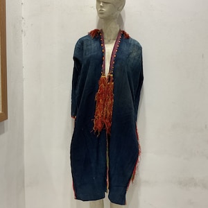 Vintage tribal Red Dao women tunic in Yen Bai area,north of Vietnam