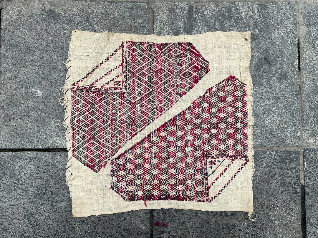 Vintage Tribal White Dao Minority Piece in Lai Chau Area,north of ...