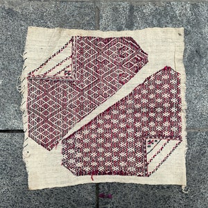 Vintage tribal white Dao minority piece in Lai Chau area,north of Vietnam