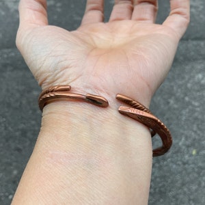 Vintage tribal Red Dao copper-metal bracelet ,north of Vietnam