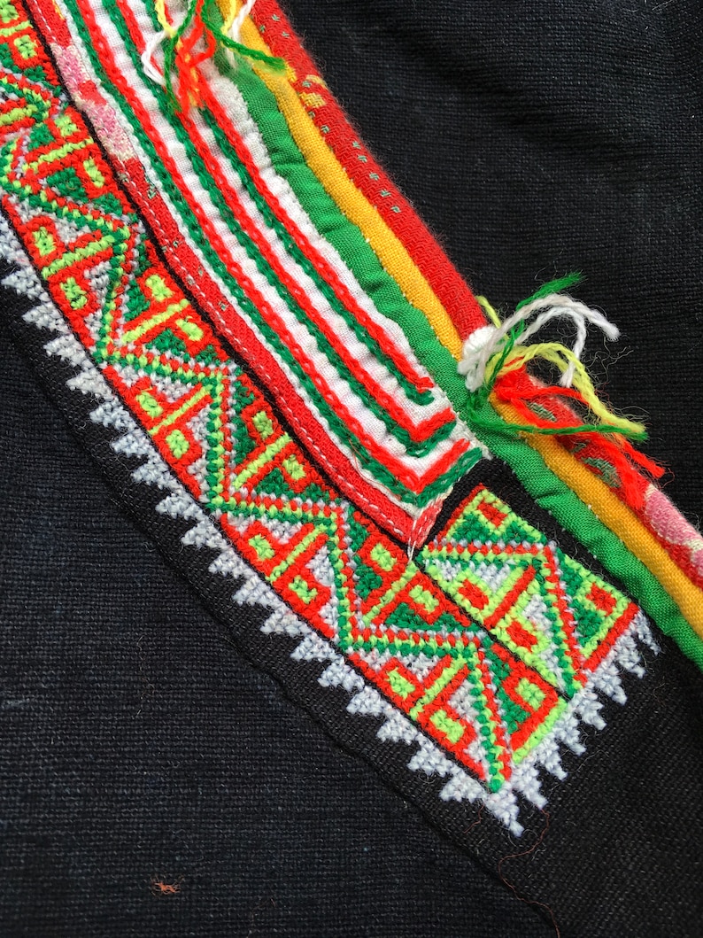 Vintage tribal RedDao women tunic in Bac Son area,Lang Son province in the north of Vietnam