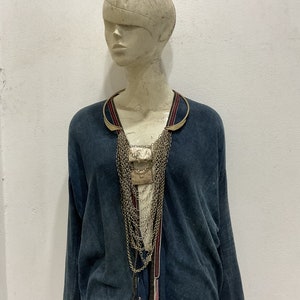 Vintage tribal Hmong Torque necklace chain choker Torc handmade in Mai Chau  province,north of Vietnam