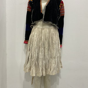 Vintage tribal Hmong natural hemp skirt in Điện Bien area,in the north of Vietnam
