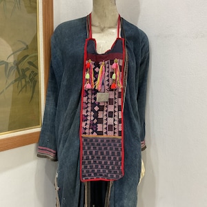 Vintage tribal Red Dao women necktie in the north of Vietnam