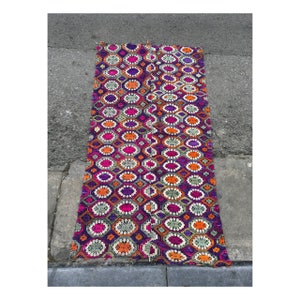 Vintage tribal Tay textile silk cotton blanket in HaGiang area,north of Vietnam