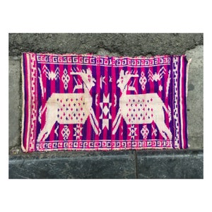 Vintage tribal White Thai textile silk cotton fibers wall hanging in Nghe an province,center of Vietnam