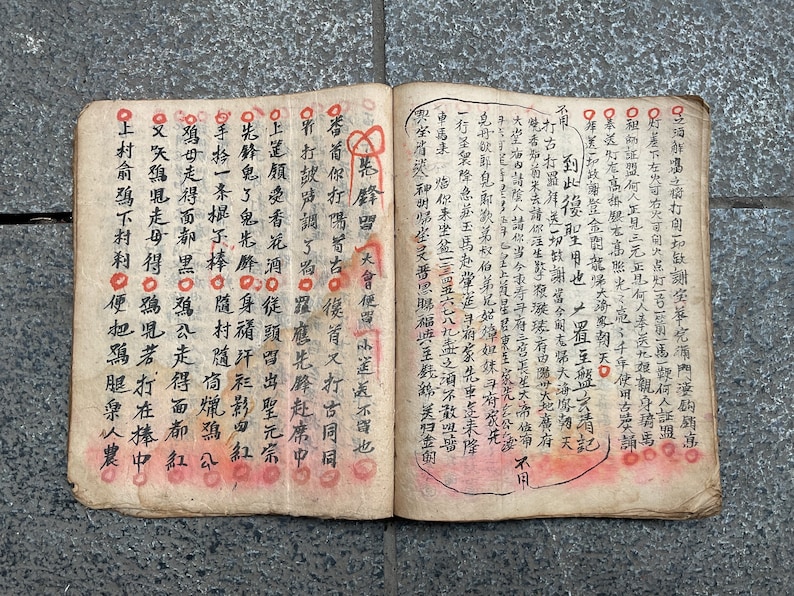 Vintage Tribal Home-made Dao Ritual Book in the North of Vietnam - Etsy