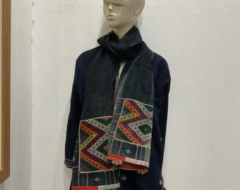 Vintage tribal White Thai headscarf in SonLa area,north of Vietnam