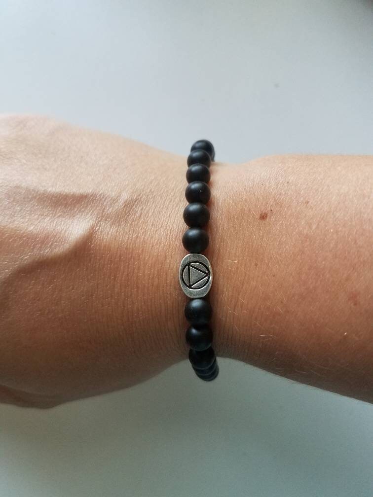 Recovery Sobriety Bracelet Sober Gift AA NA Alcoholics Etsy