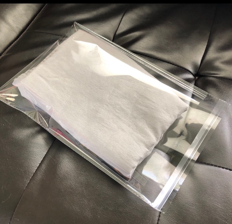25 Crystal Clear Self 9x12 Seal Adhesive Poly Bags Shiny Water Resistant Lightweight