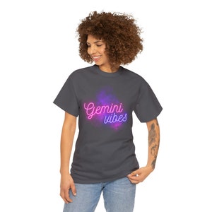 Horoscope Gemini Vibes Unisex Heavy Cotton Tee for Women, Men, Kids, Boy, Girls T-shirt Pajamas Trendy
