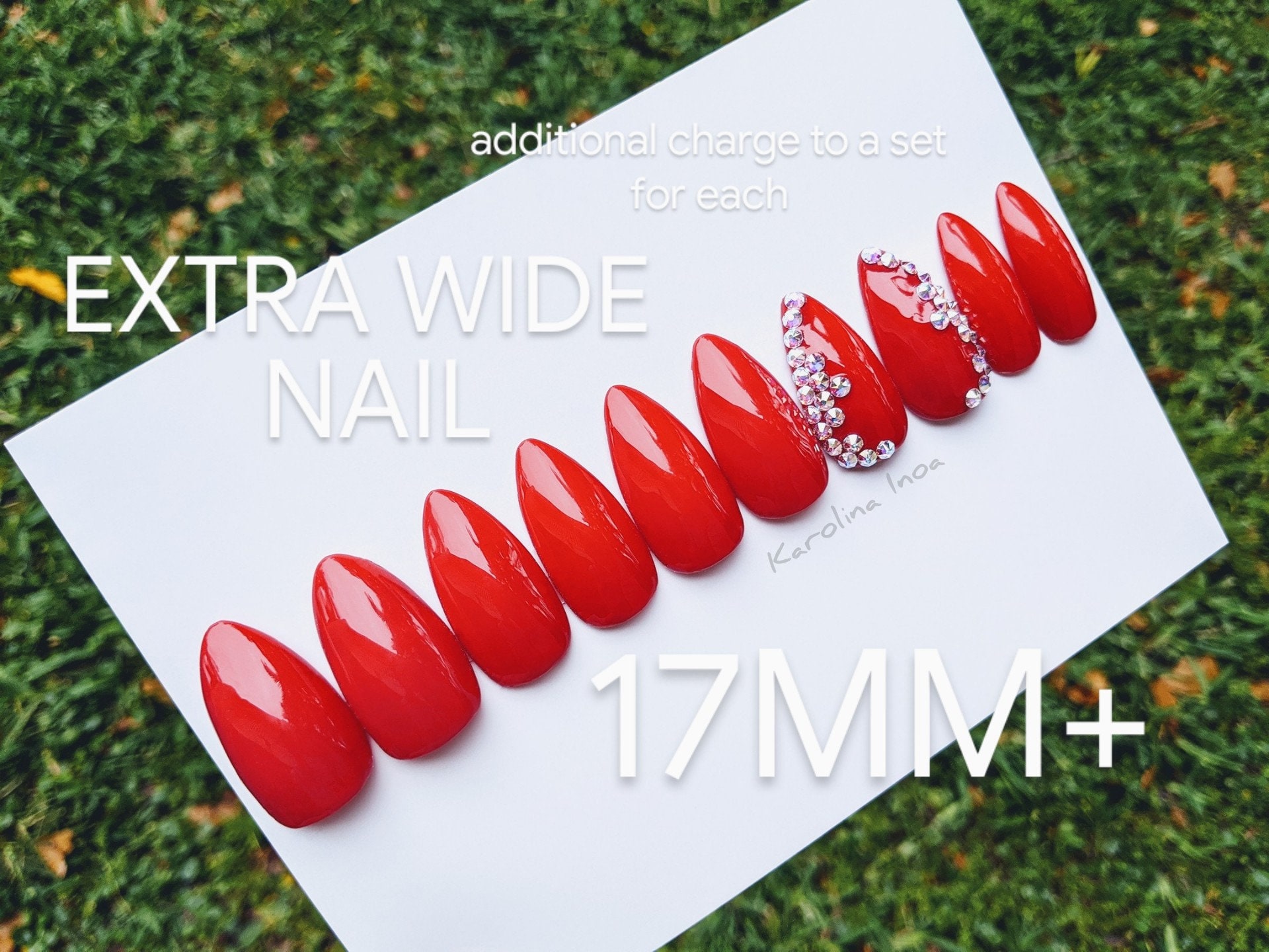 Extra Wide Thumb Press On - Etsy Extra Wide Thumb Press On - Etsy