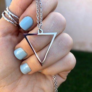 water element necklace, alchemy necklace, element necklace, occult necklace, minimalist necklace