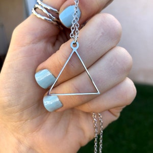 Alchemy necklace, fire element necklace, occult necklace, element necklace, minimalist necklace