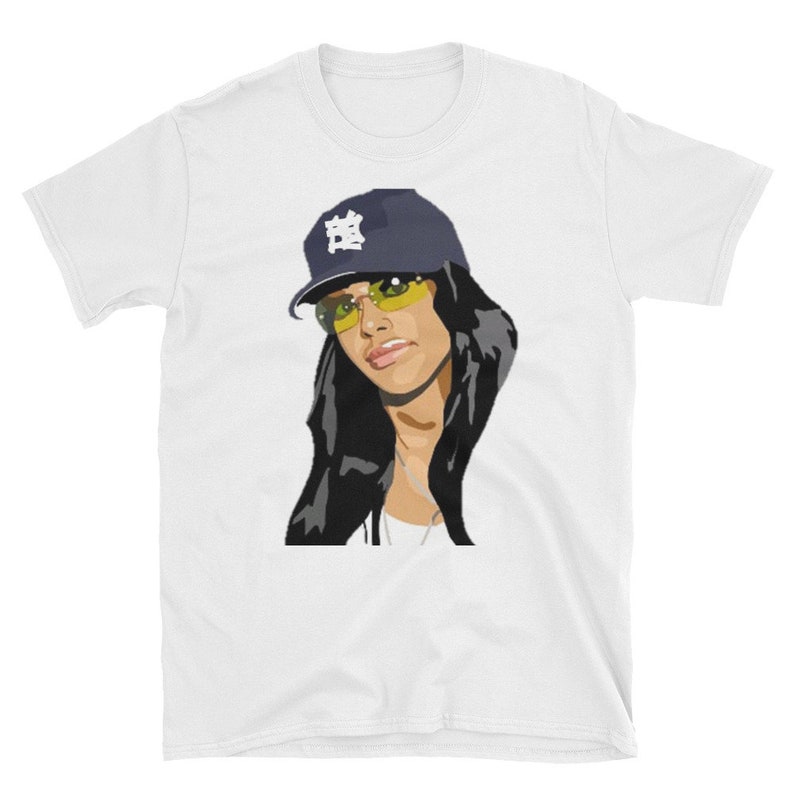 aaliyah t shirt white