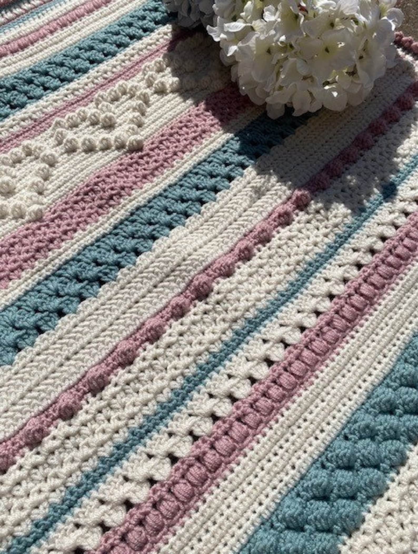 Crochet Baby Blanket Patternbaby Love Baby Stroller and Cot Etsy