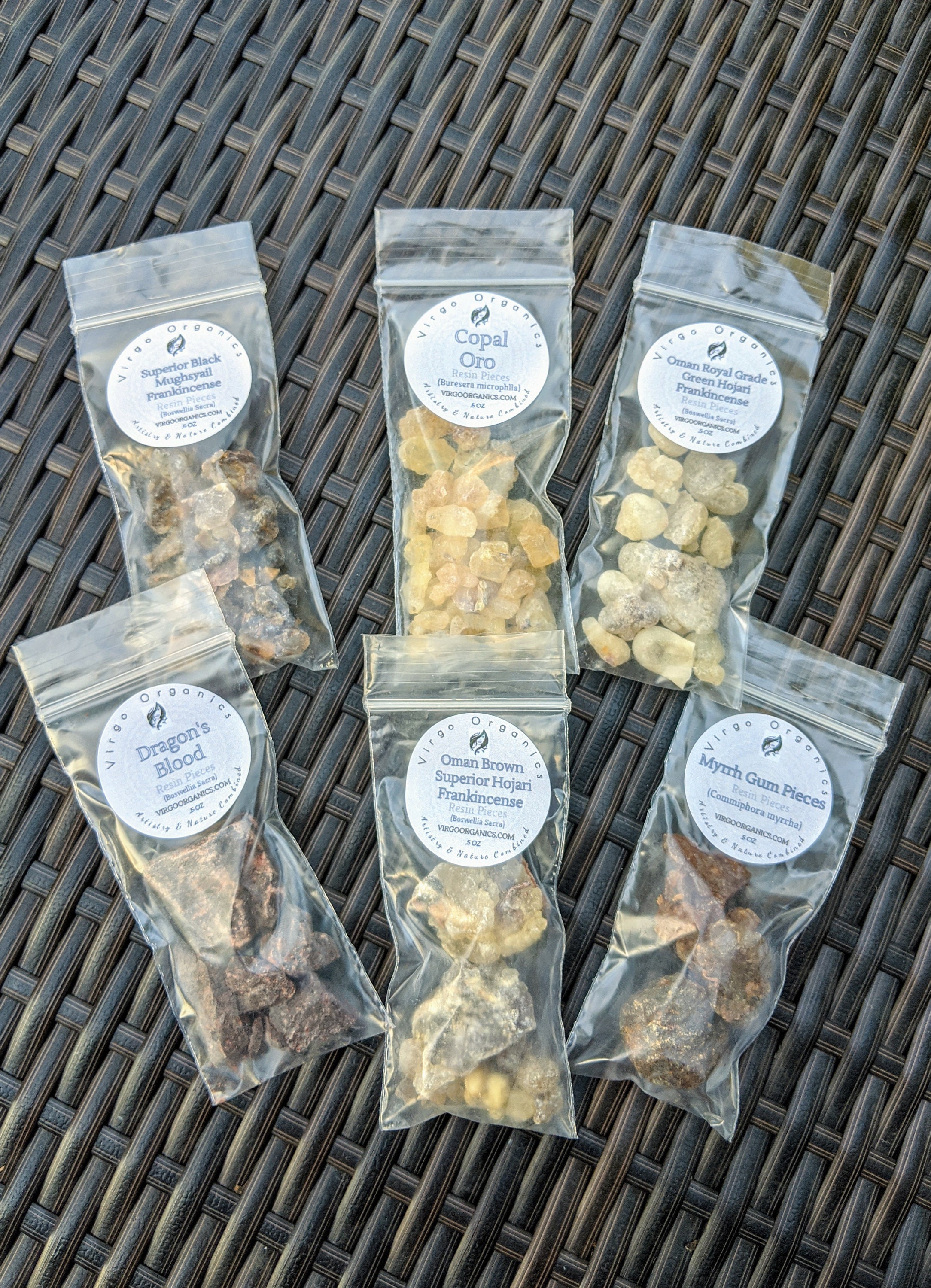 Sampler Set Of 6 Highest Grade Resins Remarkable Quality Omani Frankincense Multiple Kinds Yemen Myrrh Dragon S Blood Copal