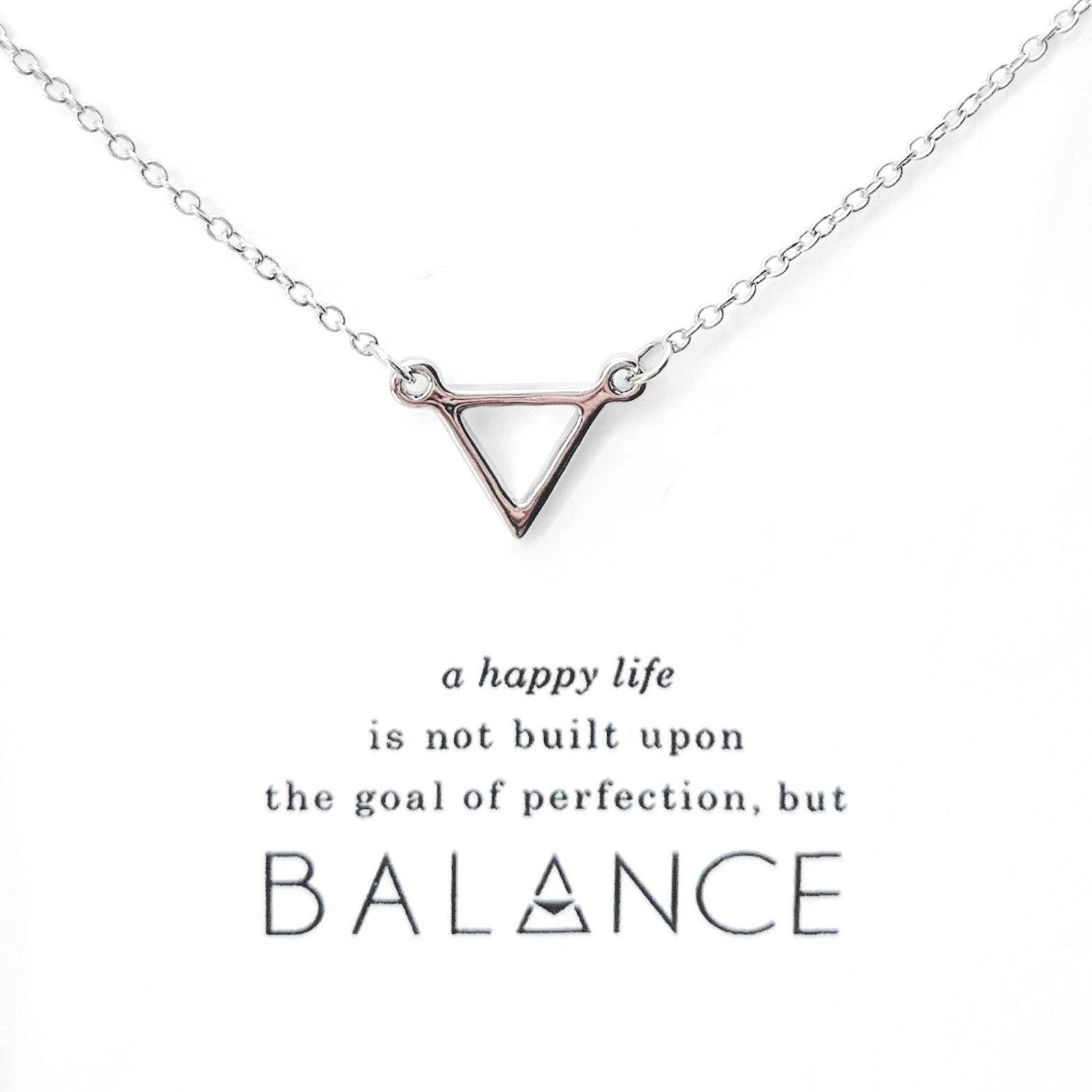 Silver Balance Necklace Simplest Etsy