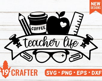 Teacher SVG / Love Teacher SVG / Cut File / Cricut / Silhouette ...