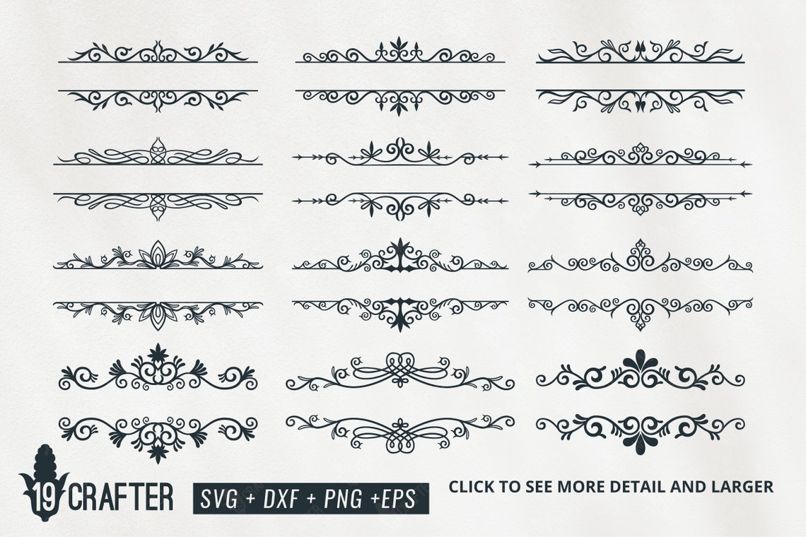 Split Fram Split Frame SVG/ Decorative Split Frame SVG/ Floral Split Frame Svg ...