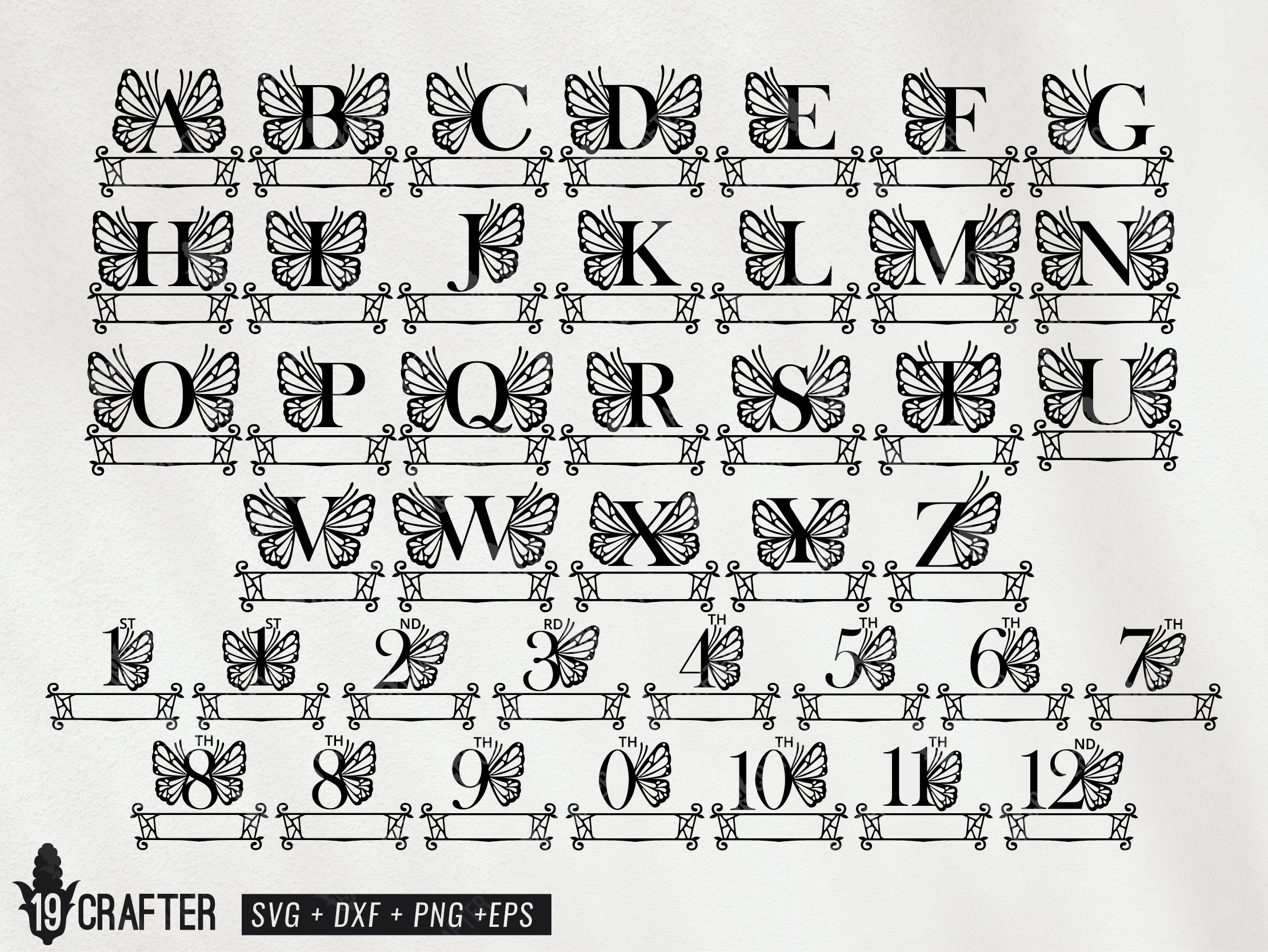 Free Free 130 Butterfly Alphabet Svg SVG PNG EPS DXF File