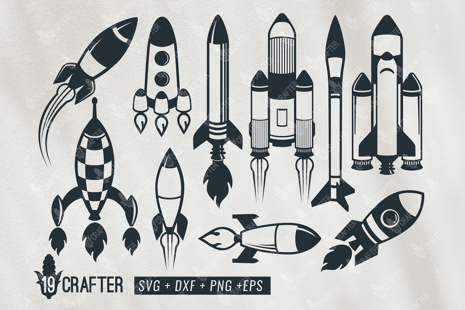 Rocket Svg Bundle, Space Rocket Svg, Missile,space Craft, Shuttle ...