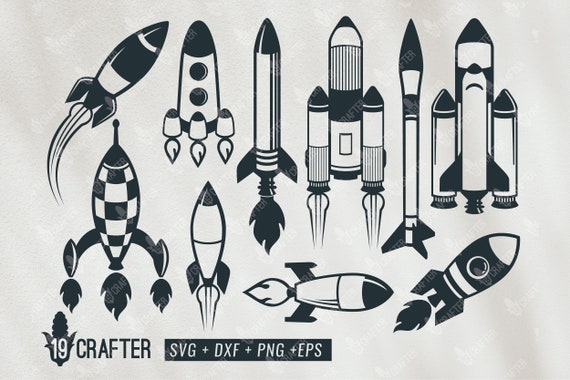 Rocket Svg Bundle Space Rocket Svg Missilespace Craft - Etsy