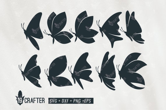 Download Simple Silhouette Butterfly Svg Bundle Silhouette Butterfly Etsy