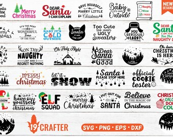 Christmas SVG Bundle / Funny Christmas svg. winter Holiday SVG. Christmas Sayings Quotes. Eps, png cut file for cricut. Christmas decor SVG.