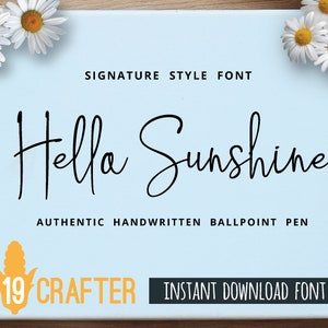 Hampton handtekening hand geschreven lettertype, wenskaart script SVG-lettertype, penseel lettertype, ambachtelijke snijden lettertype, bruiloft lettertype, vrouwelijk, otf ttf-bestand
