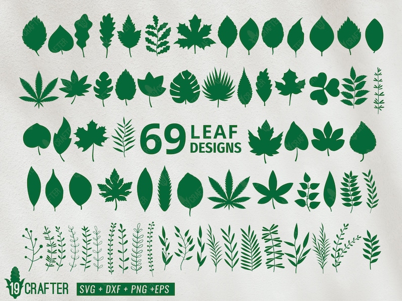 Download Leaf Silhouette Leaf Svg Bundle Leaf Vector Cut File Leaves Clipart Leaf Branch Svg Winter Summer Fall Leaf Eps Dxf For Cricut Clip Art Art Collectibles Lifepharmafze Com