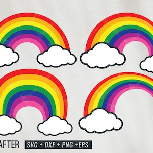 rainbow svg, rainbow svg bundle, layered rainbow svg, layered svg rainbow digital file, rainbow svg cricut silhouette cut file