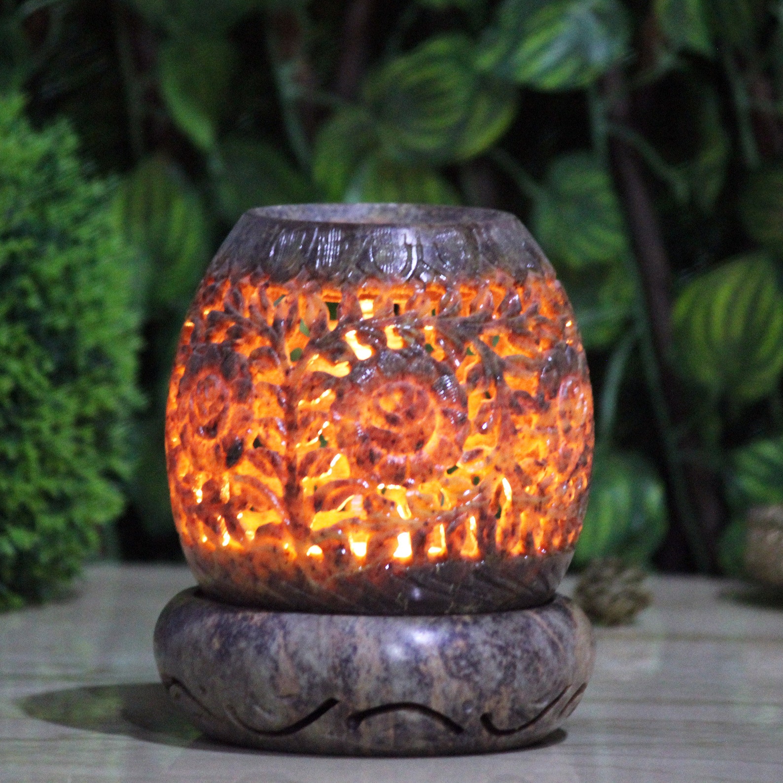 Brahmz Aromatherapy Wax Tealight Marble Burner Oil Warmer Etsy