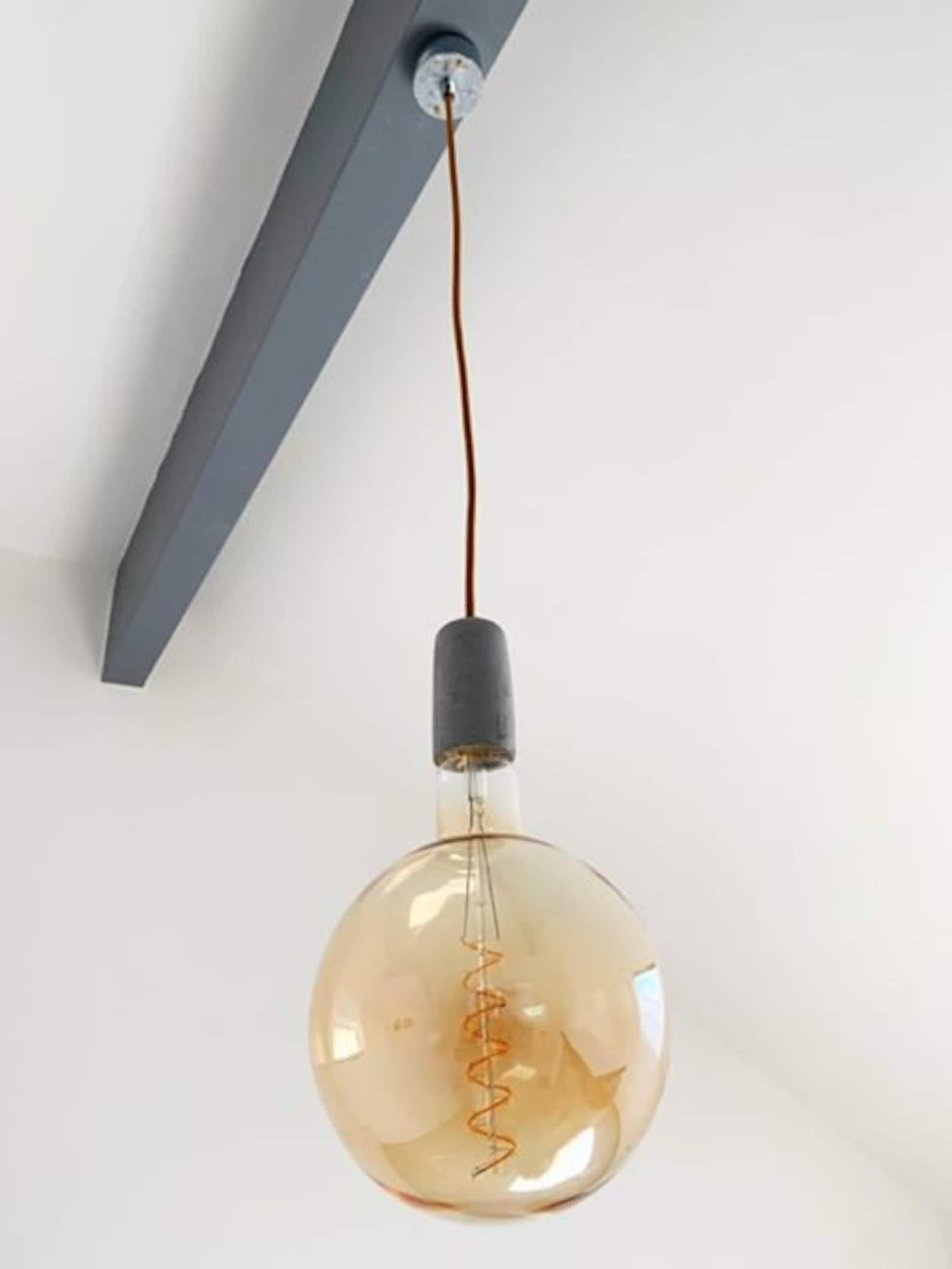 Conduit box pendant light with concrete e27 lampholder and Etsy